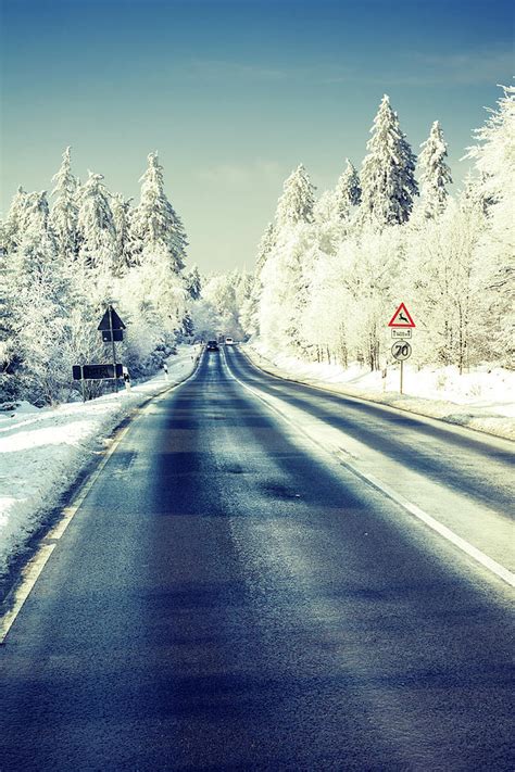 Road Through Winter Wonderland Photograph By Ollo Fine Art America
