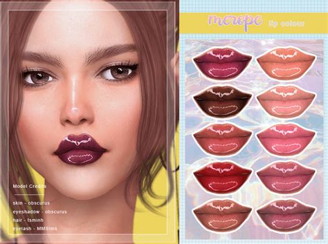 Sims 4 Lip Gloss CC Your Need To Have SNOOTYSIMS