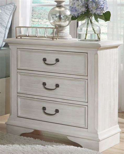 Bayside White 3 Drawer Nightstand From Liberty Coleman Furniture