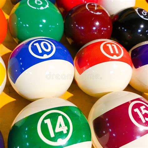 Color Billiard Balls With Numbers Stock Photo Image Of Game