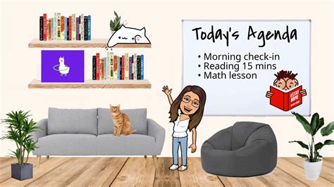 You can do this via the bitmoji app on you'll want to add images of a wall and floor to make the space look like a physical room. This Bitmoji Classroom Template Helps You Create Your Own ...
