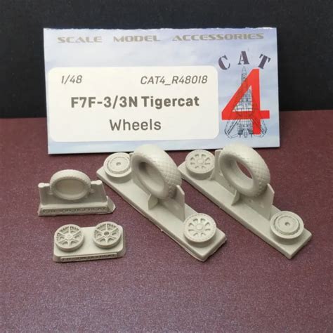 Grumman F F N Tigercat Wheels Resin Upgrade Set Us Navy Cat