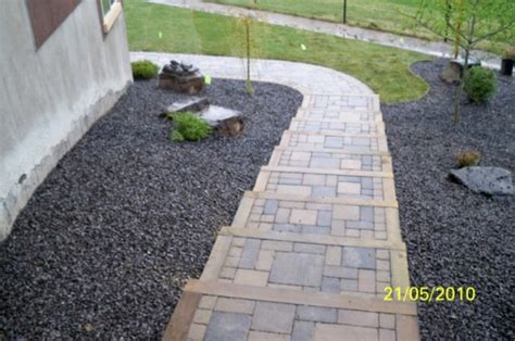 The naturally occurring volcanic rock creates the perfect contrast to flames. Stones for landscaping calgary, patio designs ri