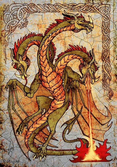 Old Dragon Illustration Art Vampire Vampire Knight Fantasy Dragon