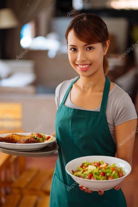 Waitress Carrying Plates Stock Photo By ©dragonimages 72201889