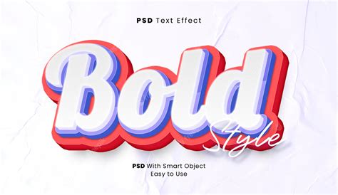 Premium Psd 3d Bold Text Effect With Pulrple And White Template