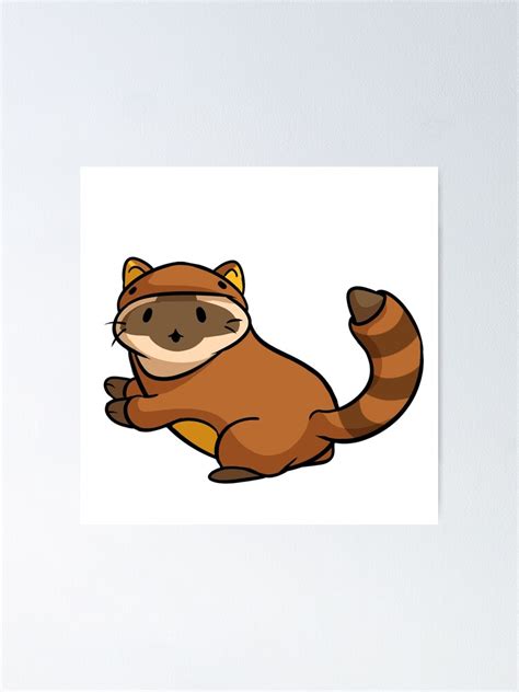 Definitely A Tanuki Poster By Kaivris Redbubble