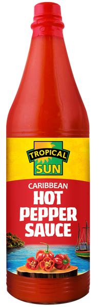 Tropical Sun Caribbean Hot Pepper Sauce Bottle 85ml