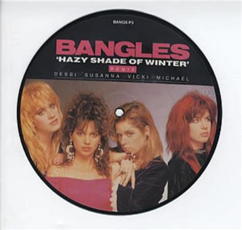 The Bangles Hazy Shade Of Winter UK 7 Vinyl Picture Disc 7 Inch