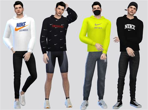 The Sims Resource Nike Athletic Sweatshirts