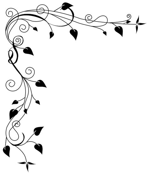 Free Page Border Designs Flowers Black And White Download Free Page Border Designs Flowers