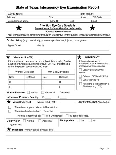 Eye Test Report Format Fill Online Printable Fillable For Dr Test