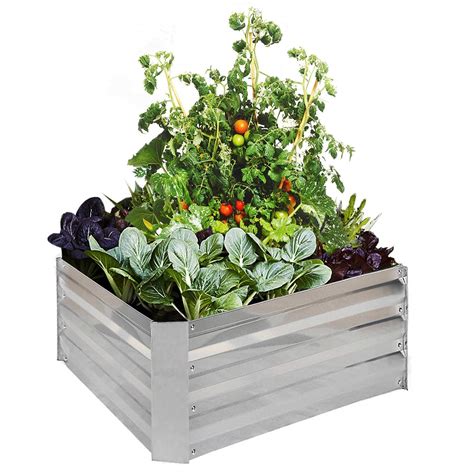 What are the shipping options for galvanized steel raised garden beds? Raised Garden Beds Galvanized for Vegetables Metal Planter ...
