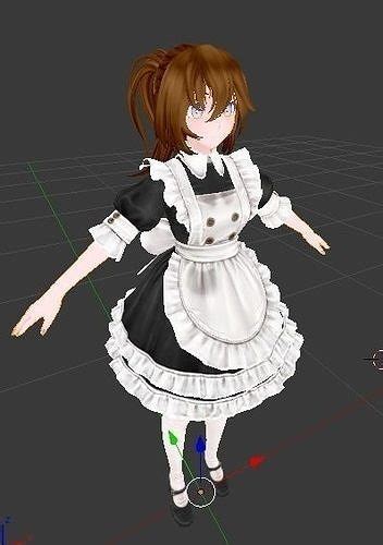 3d Model Generic Butlers And Maids Vr Ar Low Poly Cgtrader