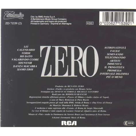 Ti prenderò lo so conosco me ho scelto già non ho più dubbi il cuore mio non mente. Renato Zero Cd - Renato Zero Cd Acquisti Online Su Ebay ...