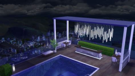 Rooftop Lounge At Archisim Sims 4 Updates