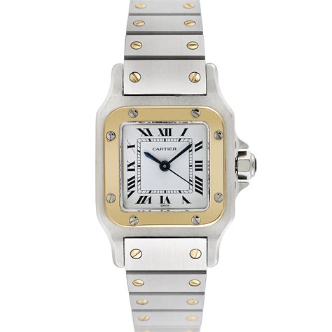 Cartier Ladies Santos Galbee Automatic Pre Owned Iconic Womens
