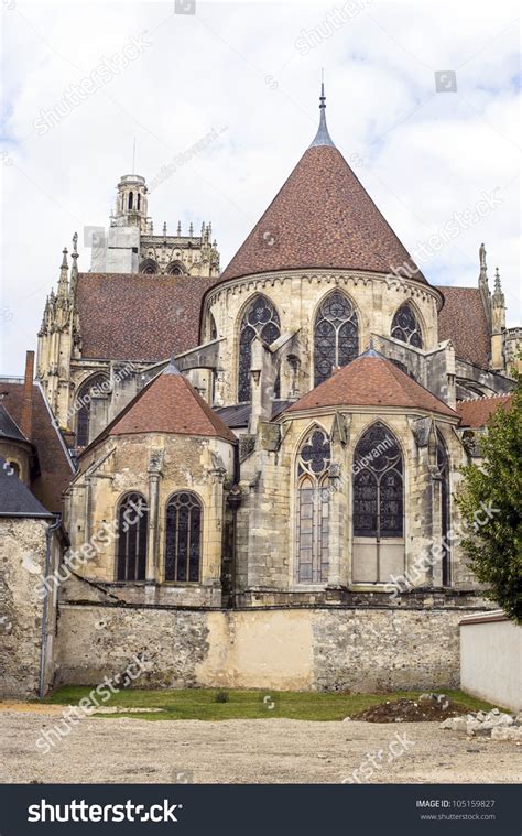 Sens Yonne Burgundy France Exterior Of The Saint Etienne