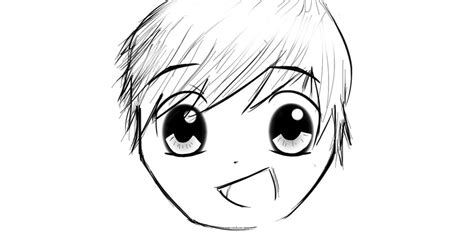 Use a pencil and draw a stick figure. Easy Anime Boy Drawing at GetDrawings | Free download