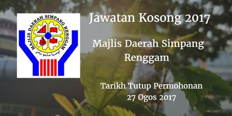 8 vacation rentals and hotels available now. Majlis Daerah Simpang Renggam Jawatan Kosong MdSrenggam 27 ...