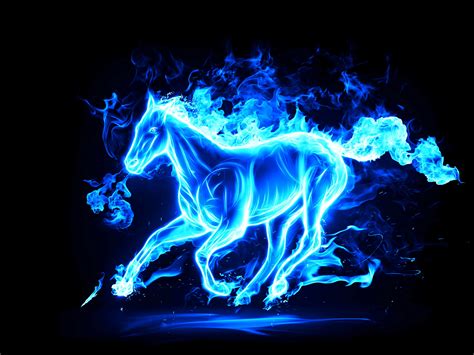 Maybe you would like to learn more about one of these? 3950x2962 Horse Blue Fire. HD wallpaper.19201080 /r ...