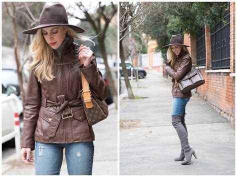 { neutral textures panama hat leather jacket and suede boots } meagan s moda