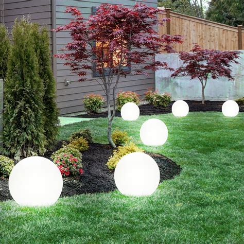 Tsss 8stk 12 zoll mehrfarbig lampions aus papier. 4x RGB LED Solar Steck Lampen Park Garten Kugel Erdspieß ...