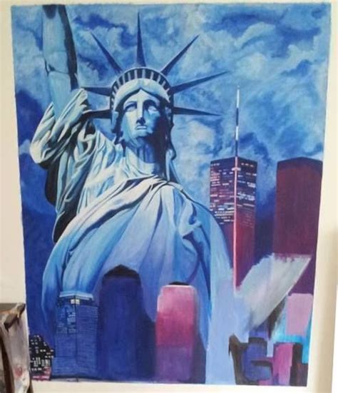 Statue Of Liberty Statue Of Liberty Faces Paintings Anime Art