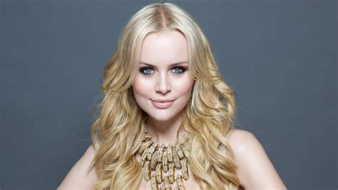 download necklace blonde swedish blue eyes actress woman helena mattsson hd wallpaper
