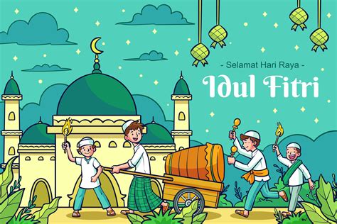 Selamat Hari Raya Idul Fitri Background Devilo Arts