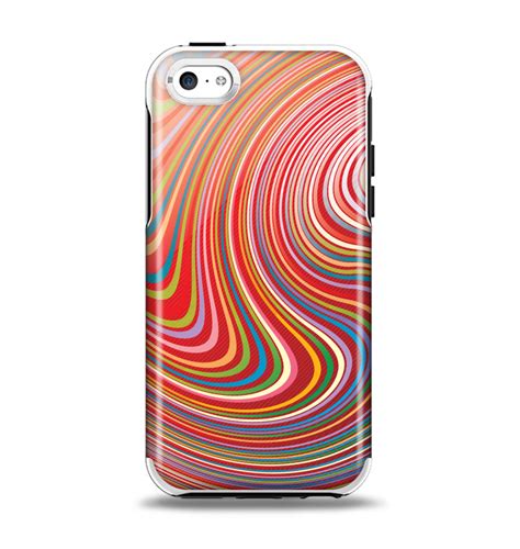 The Vibrant Colorful Swirls Apple Iphone 5c Otterbox Symmetry Case Ski