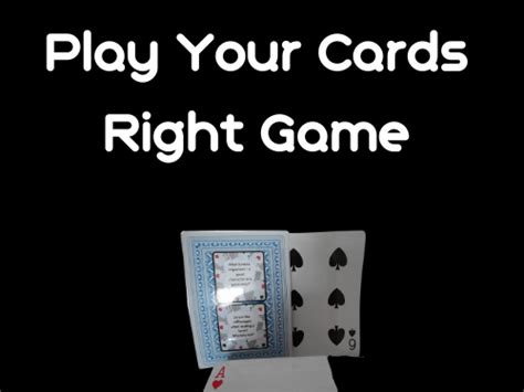 Play Your Cards Right Book Talk Game Teaching Resources