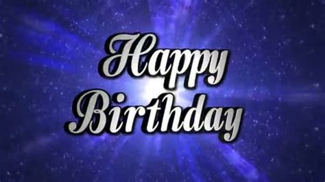 Happy Birthday Animation Text And Disco Dance Background Zoom Inout