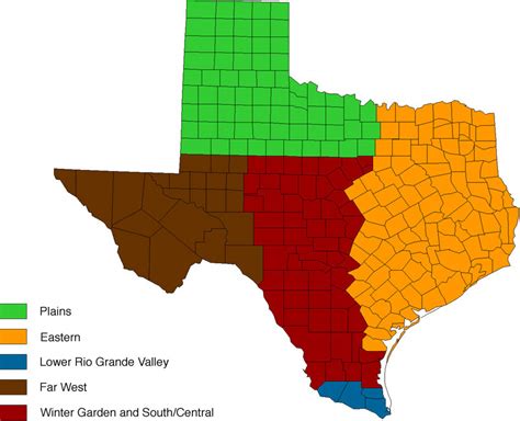 Appendix 1 Descriptions Of Geographic Regions In Texas Vegetable