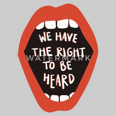 We Have The Right To Be Heard Mens Premium T Shirt Spreadshirt