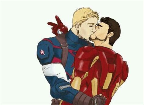 Captain America X Iron Man Stony Avengers Steve And Tony Man Thing