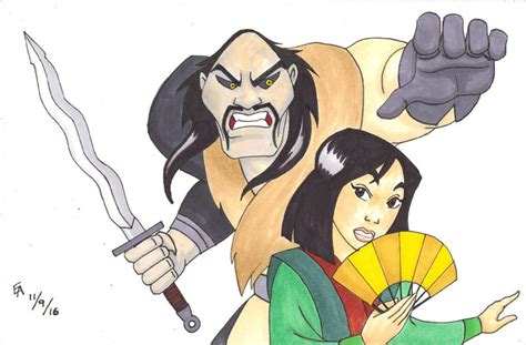 Shan Yu And Mulan By Mayorlight On Deviantart