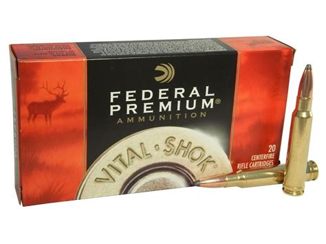 Federal Premium Vital Shok 338 Winchester Magnum 210 Gr Nosler