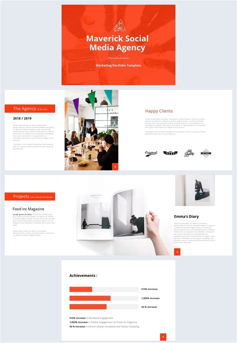 Social Media Marketing Portfolio Template Flipsnack