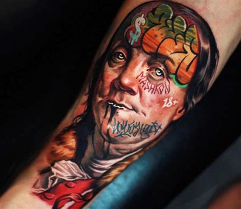 Benjamin Franklin Tattoo By Mashkow Tattoo Post 30947