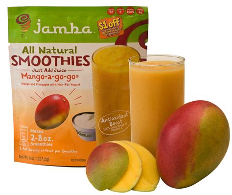 One of the great things about using mango in smoothies is the refreshing tropical twist it adds. Jamba juice mango a go go recipe. Mango-A-Go-Go Smoothie ...