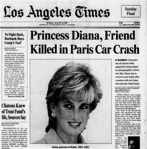 How Newspapers Reported The Death Of Princess Diana Metro News