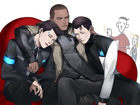 Imágenes Hannor Hank X Connor Detroit Detroit Become Human Personajes De Videojuegos