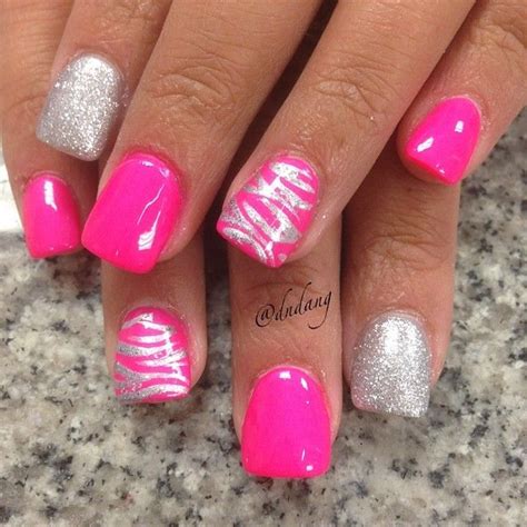dndang | Search Instagram | Pinsta.me - Explore All ... Pink glitter sugar coating cute stiletto long nails.