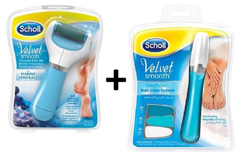 Scholl Velvet Smooth Electric Foot File Marine Mineral Electric