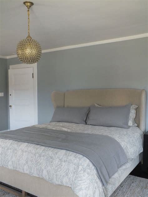 A little over two months ago i shared how i added a pop of color in my master bedroom and now the pop of color has been put away and neutral is the color of the day. benjamin moore silver mink | Master bedroom colors ...