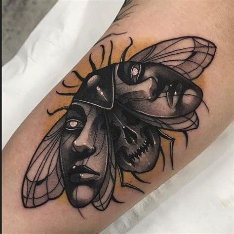 Trong Hình ảnh Có Thể Có Một Hoặc Nhiều Người Insect Tattoo Tattoos