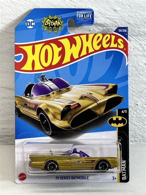 Hot Wheels Batman Tv Series Batmobile Gold Walmart Com