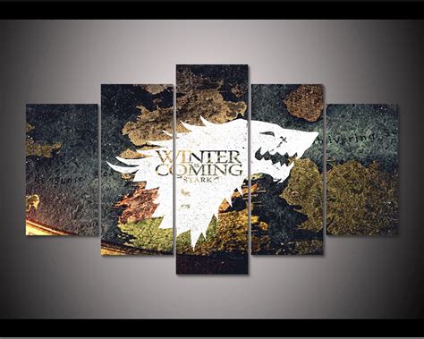 Hd Print Game Of Thrones Winter Is Coming Canvas Wall Art Painting Home
