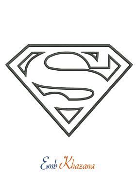 Superman Logo machine embroidery file design | Superman coloring pages, Superman logo, Superman ...